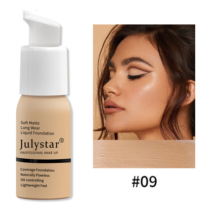 Premium Liquid Foundation - Waterproof Long-Lasting Concealer | Full Coverage Makeup in 10 Shades