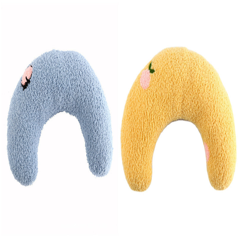 Premium U-Shaped Pet Neck Pillow - Ergonomic Sleep Support for Cats & Small Dogs