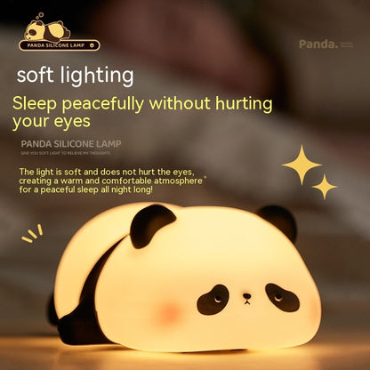 Premium Panda Night Light - Smart Rechargeable Sleep Companion with Timer for Kids' Bedrooms
