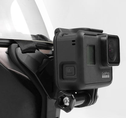 Universal Action Camera Helmet Mount - Professional Motorcycle & Bike Chin Bracket for GoPro Hero & DJI