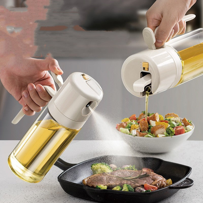 Premium 2-in-1 Oil Sprayer & Vinegar Mister - Healthy Cooking Dispenser | Control Your Oil Intake