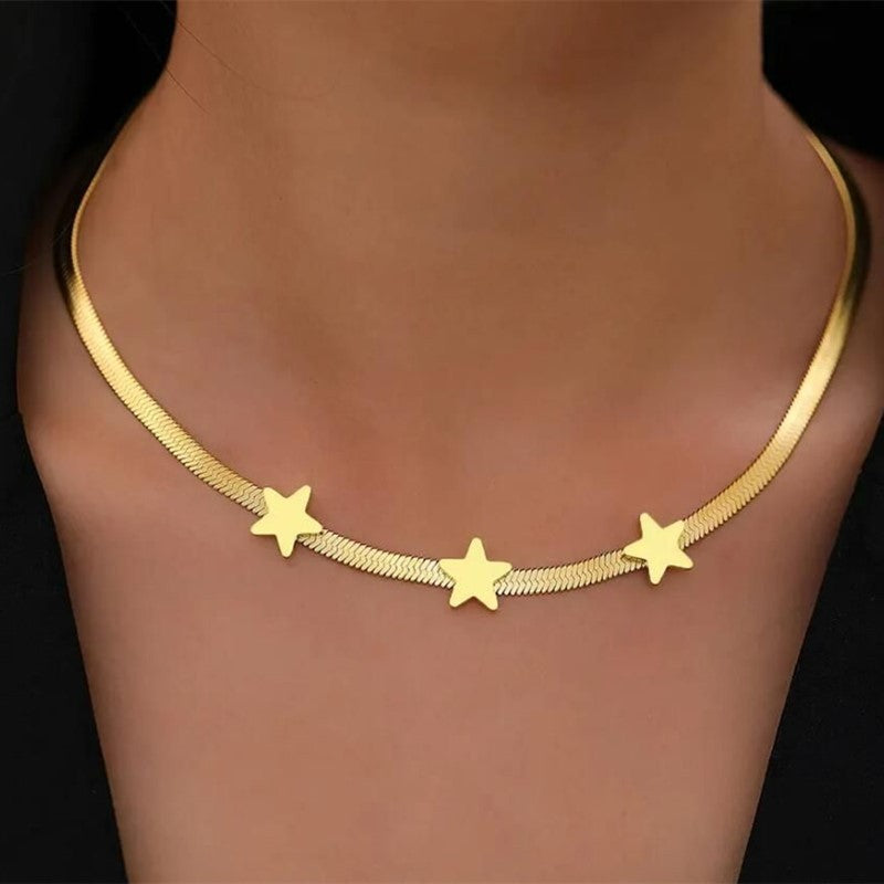 Stainless Steel Gothic Statement Necklace for Women