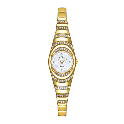 Women's Diamond Bracelet Watch - Luxury Gold