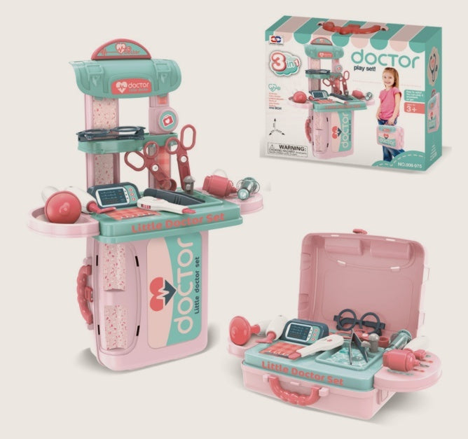 Kids Doctor & Makeup Toy Set – Interactive Dresser Tools for Pretend Play & Imaginative Fun