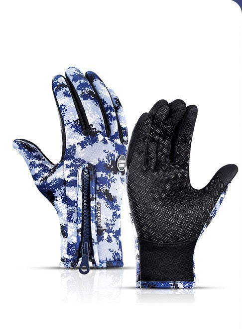 Premium Winter Motorcycle Gloves - Waterproof Touchscreen Compatible with Fleece Lining for Ultimate Warmth & Control