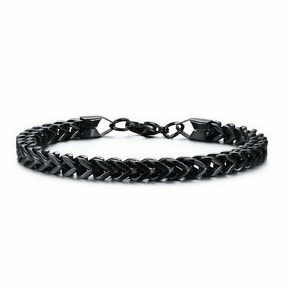 Stylish Men's Stainless Steel Charm Chain Bracelet Personality Male Jewelry