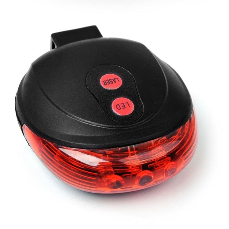 Premium LED Bicycle Tail Light - 5 LED + 2 Laser Safety System for Maximum Visibility & Accident Prevention