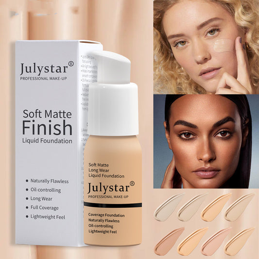 Premium Liquid Foundation - Waterproof Long-Lasting Concealer | Full Coverage Makeup in 10 Shades