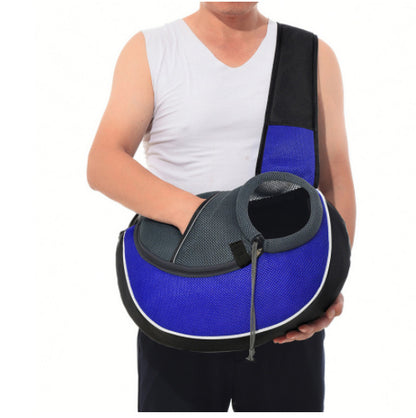 Premium Crossbody Pet Carrier - Stylish Hands-Free Travel Bag for Small Dogs & Cats