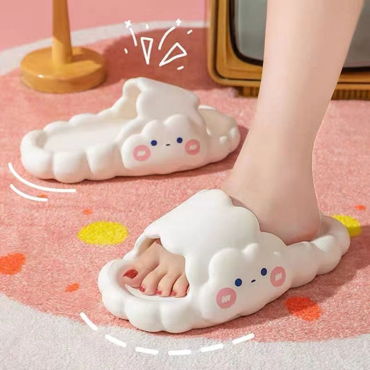 Cloud Slippers for Home & Bathroom – Soft, Comfortable, Non-Slip Bathing Slippers