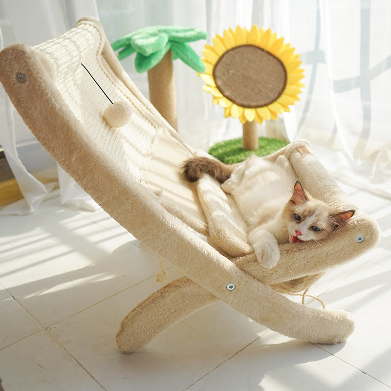 Luxury Cat Sunbathing Sofa - Premium Comfort Lounger for Ultimate Relaxation & Window Perching