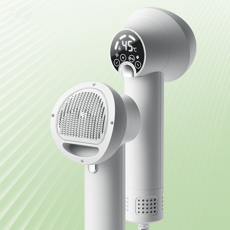 Professional Smart Pet Hair Dryer - Silent 2-in-1 Blow Dryer & Grooming Comb for Dogs & Cats