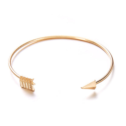 Women's Vintage Cuff Bracelet - Arrow Knotted Design for a Unique and Stylish Look