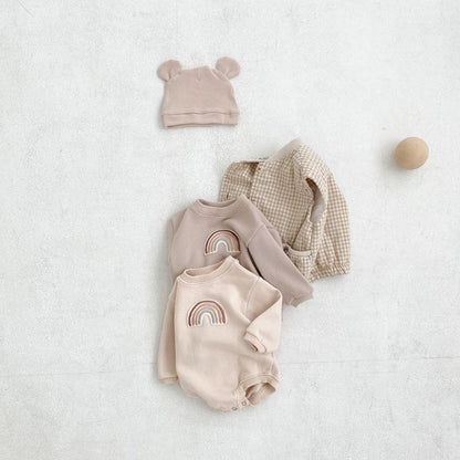 Baby Romper with Embroidery – Soft Baby Wrapper for Newborns, Comfortable Baby Clothes