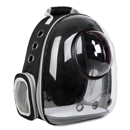 Premium Transparent Cat Carrier Backpack - Space Capsule Design for Safe & Stylish Pet Travel