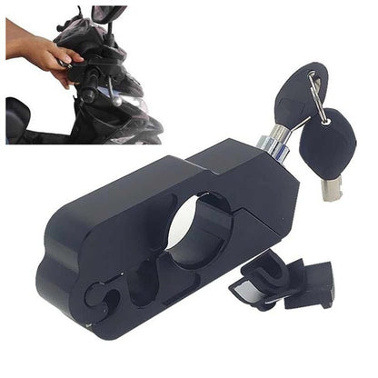 Premium Motorcycle Handlebar Lock - Heavy-Duty Anti-Theft Grip Security System for Ultimate Protection