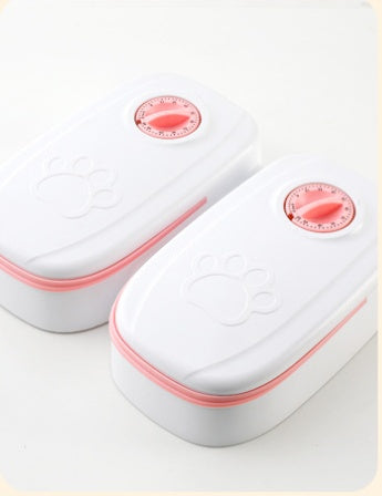 Premium Smart Pet Feeder - Automatic Timer Food Dispenser with Stainless Steel Bowl for Healthy Feeding