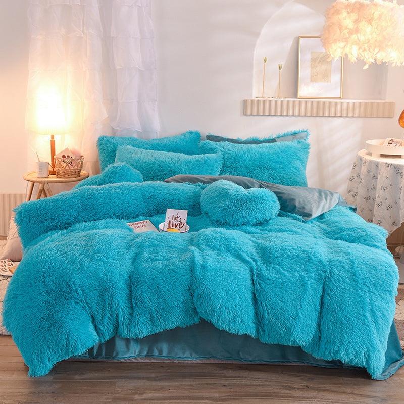 Premium Luxury Fleece Duvet Cover Set - Ultra-Plush Winter Bedding Collection for Ultimate Comfort