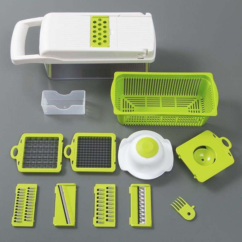 Professional 12-in-1 Vegetable Cutter & Mandoline Slicer | Restaurant-Quality Kitchen Tool