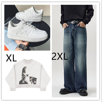 Thick Soled White Casual Sneakers for Men - Trendy Platform Sneakers