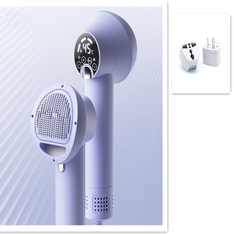 Professional Smart Pet Hair Dryer - Silent 2-in-1 Blow Dryer & Grooming Comb for Dogs & Cats