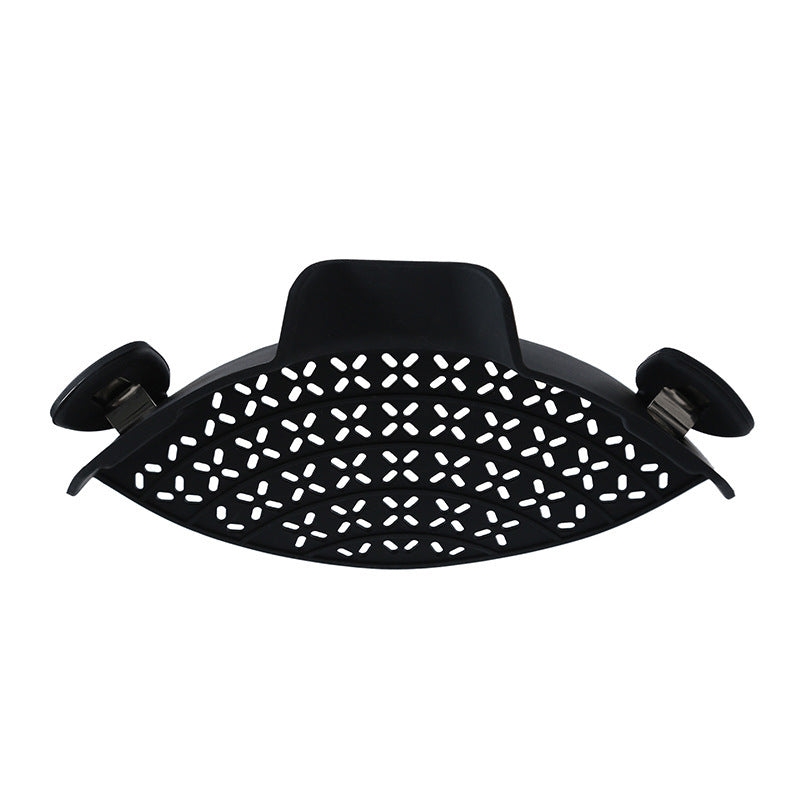 Premium Silicone Pot Drain Stopper - Heat-Resistant Spill Guard & Side Strainer | Kitchen Safety Essential