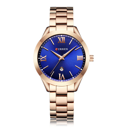 Rose Gold Quartz Watch for Women – Luxury Top Brand Female Wrist Watch & Girl Clock