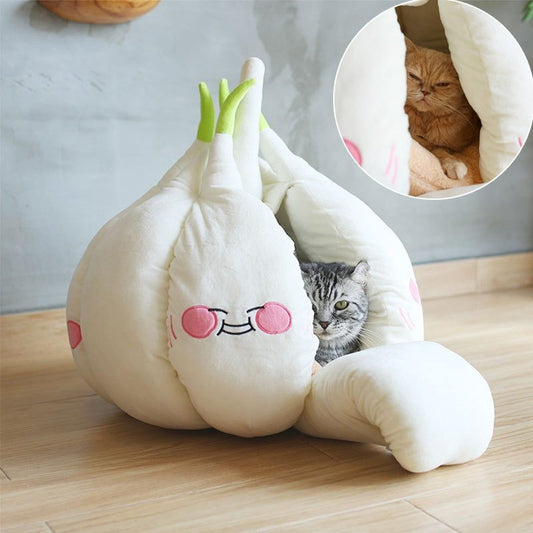 Premium Winter Pet Cave Bed - Ultra-Thick Cozy Tent House with Removable Cushion for Dogs & Cats