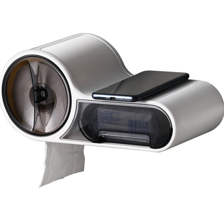 Premium Bathroom Toilet Paper Holder - Elegant Wall-Mount Storage Solution for Modern Bathrooms