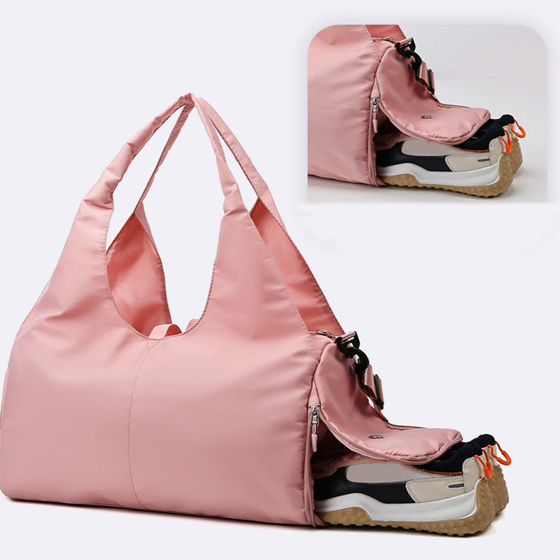Women's Large Capacity Yoga Bag – Sports Fitness Travel Bag with Dry & Wet Separation, Fits Yoga Mats
