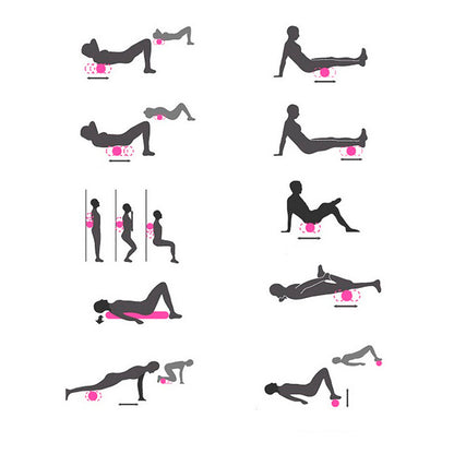 Yoga Foam Roller – High-Density Muscle Recovery & Stretching Roller for Flexibility, Pilates & Post-Workout Relief