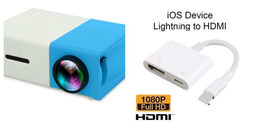 Premium HD 1080P Mini Projector - Ultra-Portable Cinema System for Home Theater & Professional Presentations