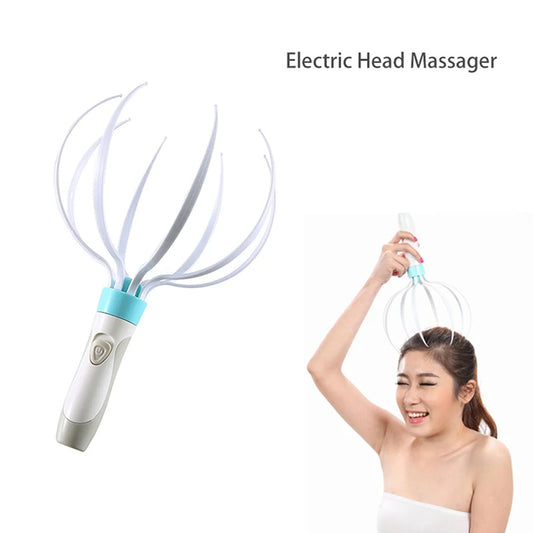 Professional Electric Head & Scalp Massager – 8-Claw Vibration Therapy for Ultimate Stress Relief & Wellness