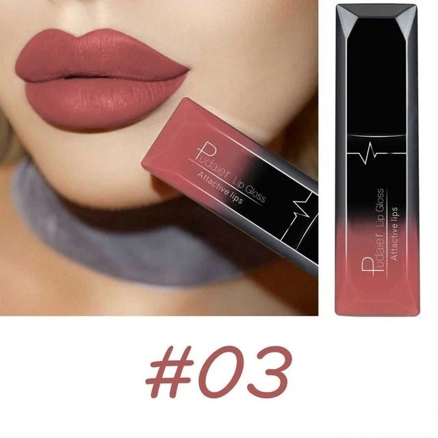 Professional Matte Lip Gloss Collection – 21 Bold Colors, Long-Lasting Waterproof Formula for Perfect Lips