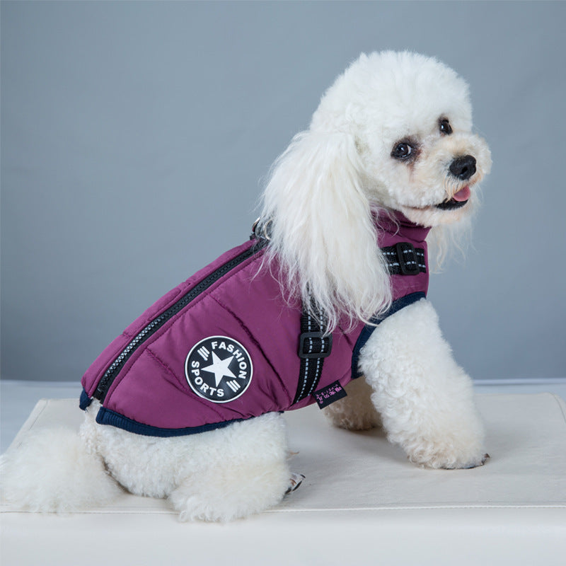 Premium Waterproof Winter Dog Coat with Built-In Harness - All-Weather Protection for All Breeds