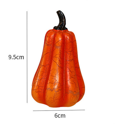 Premium LED Halloween Pumpkin Lantern - Realistic Resin Candle Lamp | Safe Spooky Decoration