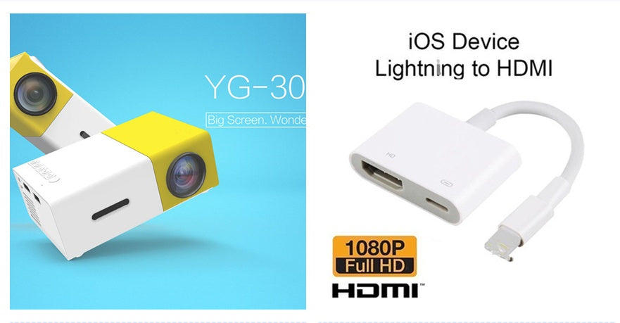Premium HD 1080P Mini Projector - Ultra-Portable Cinema System for Home Theater & Professional Presentations