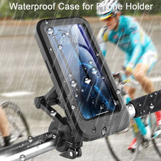 Waterproof Mobile Phone Stand – Folding Navigation Holder & Rainproof Case for Bicycle & Motorcycle