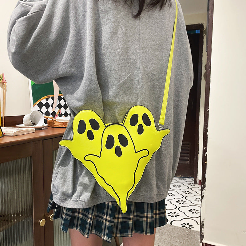 3D Ghost Crossbody Bag – Adorable Halloween Phone Purse for Women