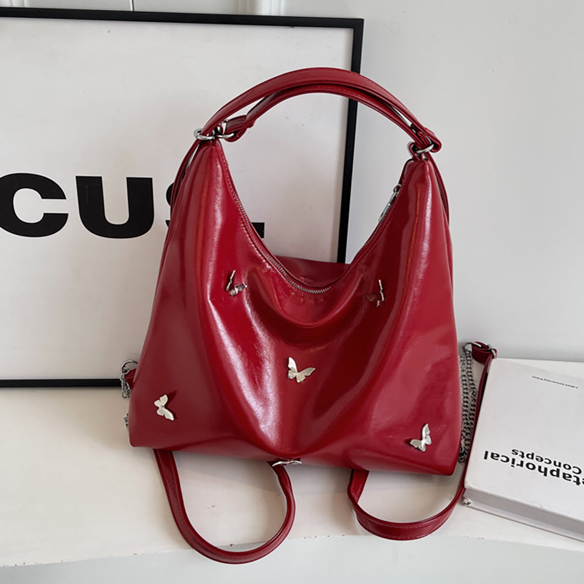 Large Designer Handbags for Women, Adjustable Strap Leather Crossbody Shoulder Bags, Purses for Ladies