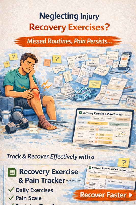 Recovery Exercise & Pain Tracker | Track Rehab Progress & Pain Safely