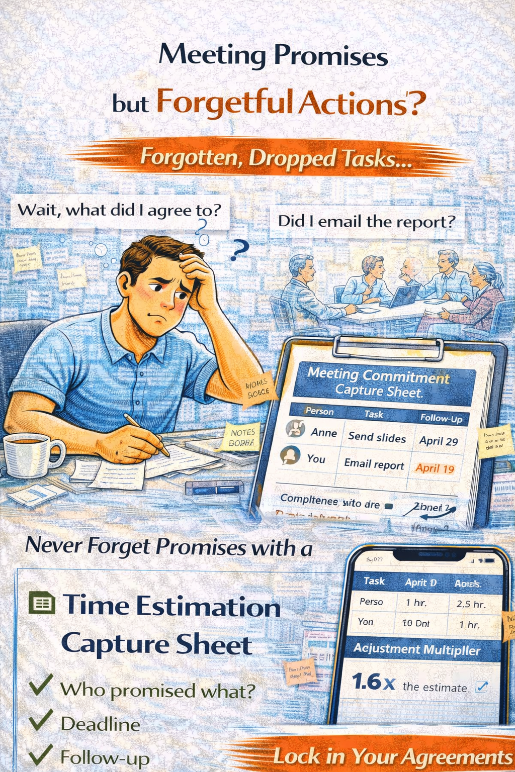 Meeting Commitment Capture Sheet | Turn Conversations into Clear Follow-Through