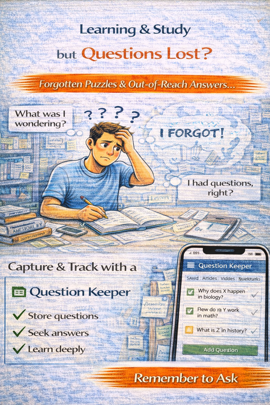 Learning Question Capture Log | Capture Questions, Learn More Deeply