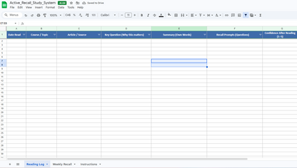 Active Recall Study System | Read Less, Remember More