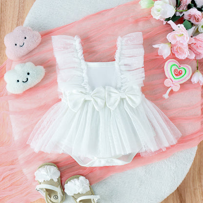 Jumpsuit Baby Princess Dress – Net Skirt Baby Body Pants Outfit, Cute Baby Skirt and Jumpsuit Set