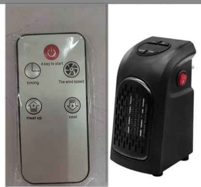 Compact PTC Ceramic Space Heater - Portable Electric Room Warmer with Timer & Adjustable Temperature