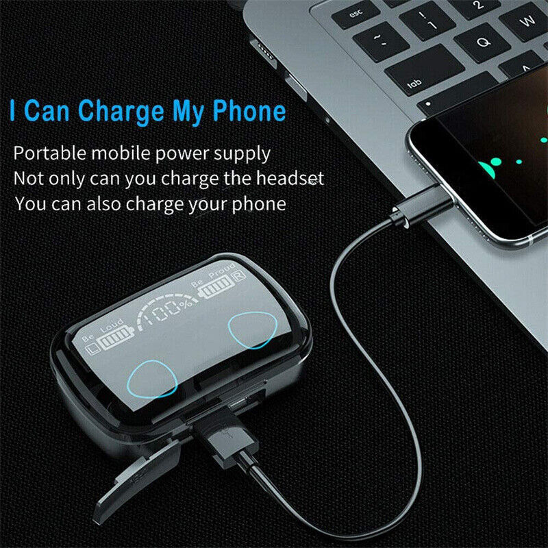 Wireless 5.1 Waterproof Bluetooth Sports Earphones – Sweatproof, High-Quality Sound for Active Lifestyles