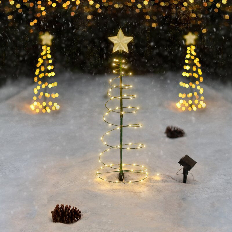 Premium Outdoor Christmas Tree Light Display - Weather-Resistant Festive Courtyard Decoration System