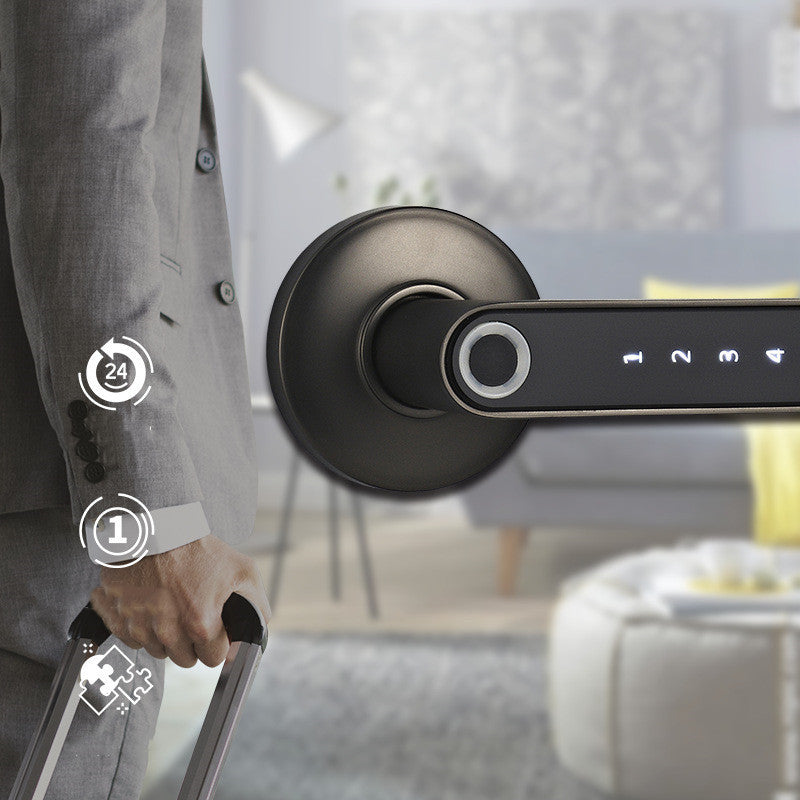 Premium Smart Door Lock - Advanced Fingerprint & Password Security System with Keyless Entry