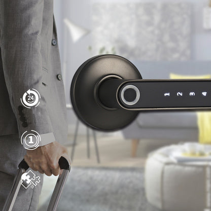 Premium Smart Door Lock - Advanced Fingerprint & Password Security System with Keyless Entry